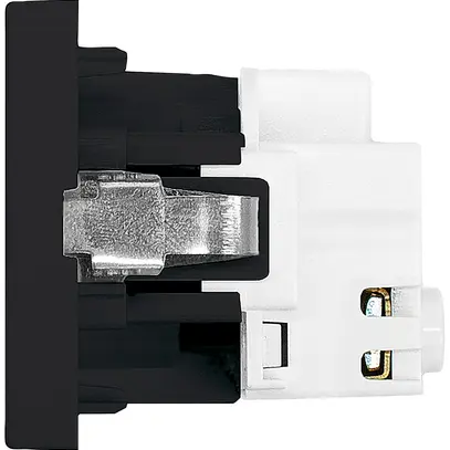 Presa FLF A. Steffen 1×tipo 13 10A 250V 62.5mm×37.5mm nero 