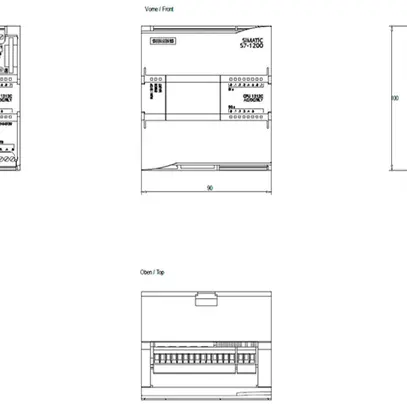 Unità base PLC Siemens SIMATIC S7-1200 CPU 1212C AC/DC/relè 24V 
