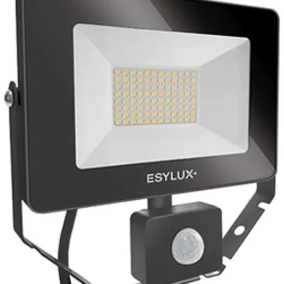 Projecteur LED ESYLUX AFL BASIC, 30W 3000K 3000lm 200×60×195mm IP65, noir 