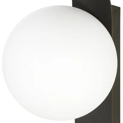 Applique SLV SUN G9 1×40W Ø120×255×40mm rond noir 