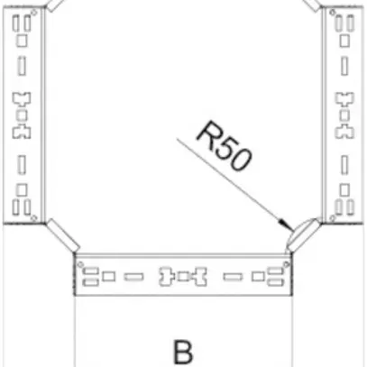 Dérivation croix Bettermann RKM 85×600mm zinguée à chaud par immersion 