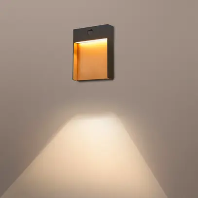 Applique LED SLV FLATT SENSOR 16W 3000K 600lm IP54 anthracite 