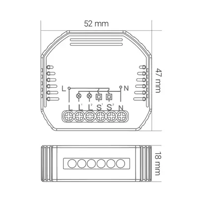 Dimmer a incasso 2 canali KnockautX, da BRELAG 