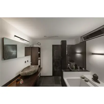 LED-Wandleuchte SLV ONE LINEAR 70 20W 990lm 927/930 IP44 DIM 705mm schwarz 