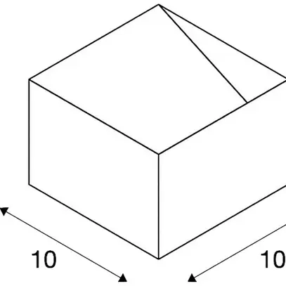 LED-Wandleuchte SLV LOGS IN, 12W 230V 2000…3000K 290lm IP20 schwarz/messing 