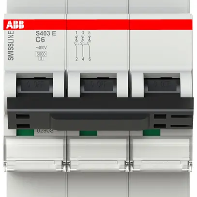 Disjoncteur SMISSLINE TP S 3×6A C 6kA 