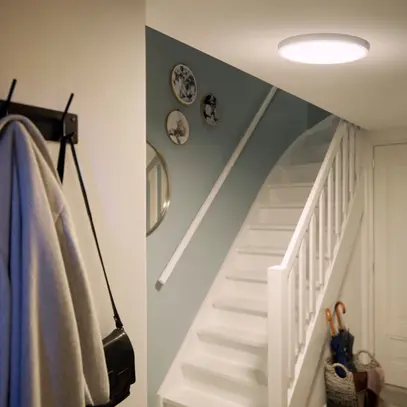 Downlight LED AP Philips Slim Surface 20W 2000lm 827 110° Ø286mm bianco 
