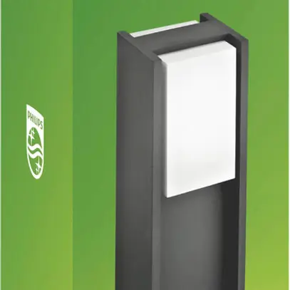 Paletto luminoso Philips Bridge E27 1×42W 402mm IP44 antracite 