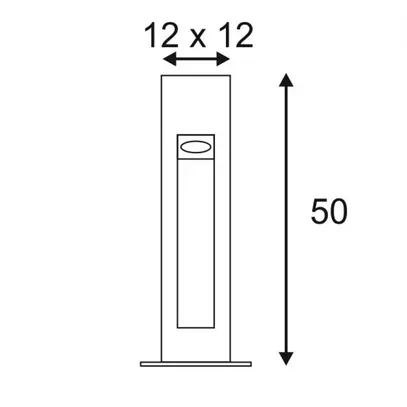 Lampadaire LED SLV ARROCK STONE 50, 6W 350lm 3000K IP44 gris 