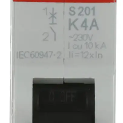 Disjoncteur ABB S201-K4 4A 6kA 