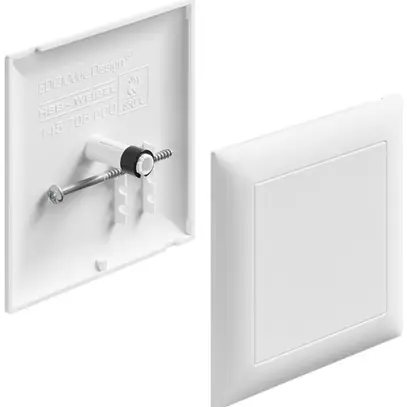 Couvercle à broches HSB Mini EDIZIOdue 96×96mm blanc sans halogène 