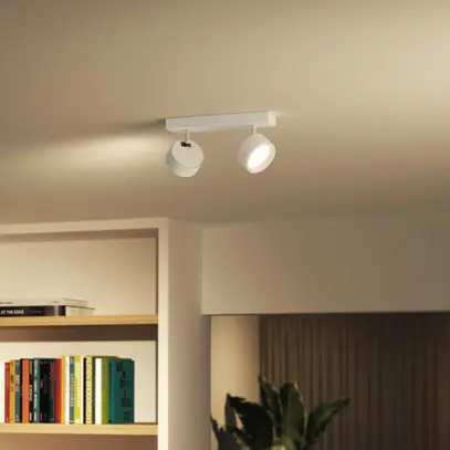 Spot LED Philips Bracia 11W 1100lm 2700K 110° 260×80.5mm bianco 2×Spot 
