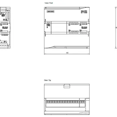 Unità base PLC Siemens SIMATIC S7-1200 CPU 1214C AC/DC/relè 24V 