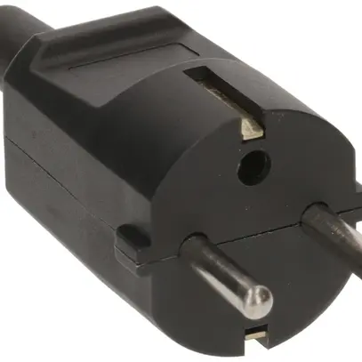 Spina mobile Schuko MAX HAURI L+N+PE 16A 250V 0.75…1.5mm² nero 