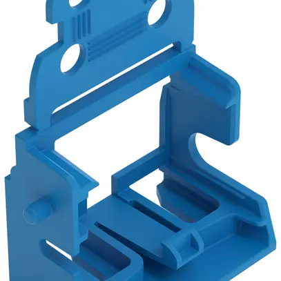 Befestigungsadapter WAGO m.Zugentlastung für 10×4mm² seitlich bl 