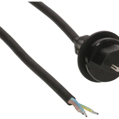 Câble d'appareil MAX HAURI GDV 3×1.5mm² 10m noir fiche T13 IP55 
