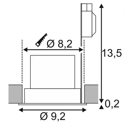 Downlight LED INS SLV CONTONE, 16W 890lm 3000K orientabile tonda bianco 