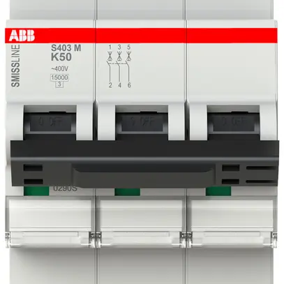 Disjoncteur SMISSLINE TP S 3×50A K 10kA 