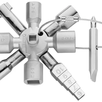 Clé pour armoire électrique KNIPEX TwinKey 