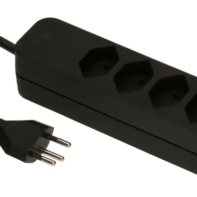 Steckdosenleiste MAX HAURI Swiss-Line 3m 5×T13 schwarz 2×Magnet 