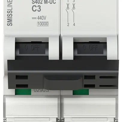 Disjoncteur SMISSLINE TP UCC 2×3A 10kA 