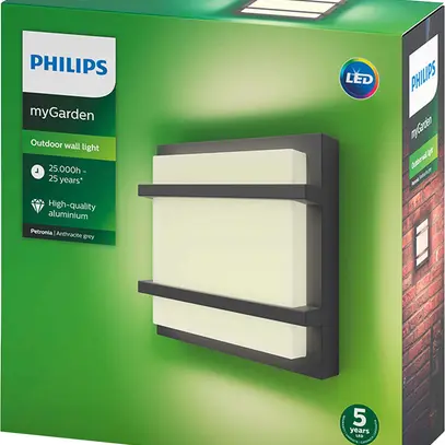 Applique LED Petronia 12W 3000K 1200lm IP44, antracite 