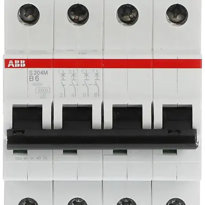 Disjoncteur ABB S204M-B6 6A B 10kA 