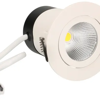 Spot LED INS maxLUCE DISC 230 7W 650lm 3000K IP44 MB REG Ø80mm bianco 36° 