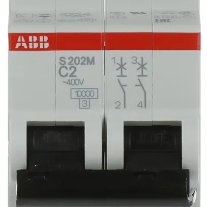 Disjoncteur ABB S202M-C2 2A C 10kA 