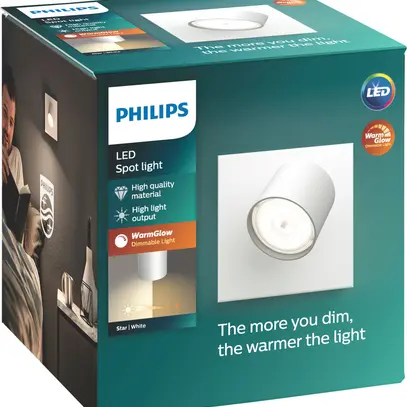 Spot LED Philips MYL Star 4.5W 500lm 2200…2700K VAR blanc 