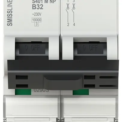 Disjoncteur SMISSLINE TP S 2×32A B 10kA NP 
