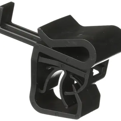 Clip für Kabel Ø 6.6…7.5mm, parallel zur Befestigung unten, schwarz 