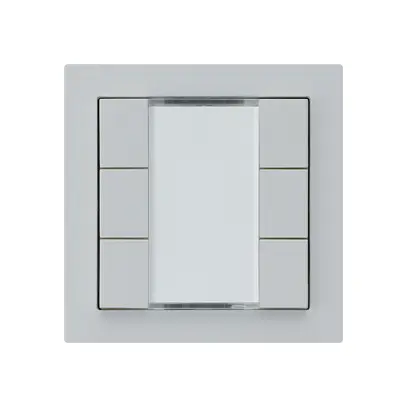 Poussoir ENC kallysto A KNX 6× s/e-link gris clair 