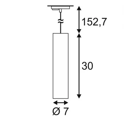 Lampada a sospensione SLV ENOLA_B GU10 50W con adattatore 1-fase IP20 bianco 