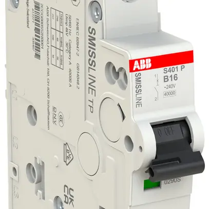 Disjoncteur SMISSLINE TP, 1L, B, 16A, 40kA 