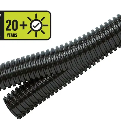 Tuyau ondulé DUPLEX PP-UV NW20 noir 
