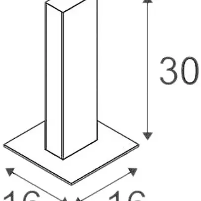 Lampadaire LED SLV H-POL, 8W 350lm 3000K IP55 anthracite 