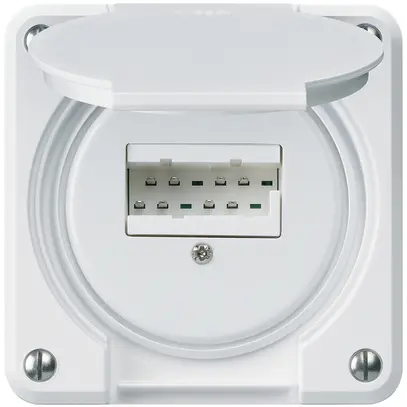 UP-Anschlussdose robusto IP55 weiss 2×TT83 für Kombination 