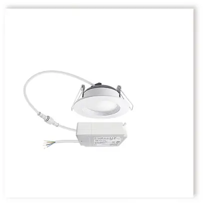 Downlight LED ESYLUX ELSA-2 Ø98 DALI 5W 3000K, 500lm, blanc 