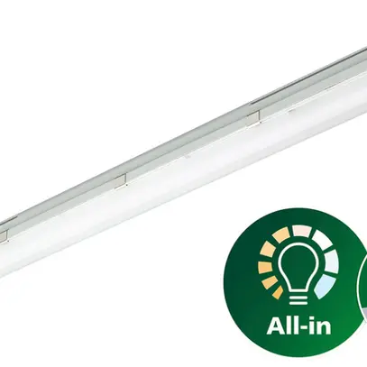 Lamp.p.loc.um. LED CoreLine WT120C 32W 2700/4500lm 840 IP65 1215×80 grigio 