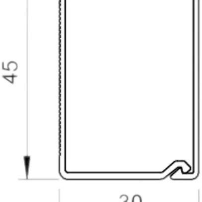 Canale d'installazione Bettermann WDKH s.alogeno 30×45×2000mm bianco puro 