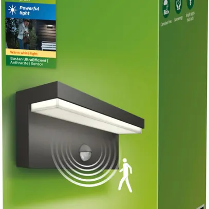Applique LED Philips Bustan IR 3.8W 800lm 2700K IP44 anthracite 