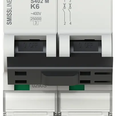 Disjoncteur SMISSLINE TP S 2×6A K 25kA 