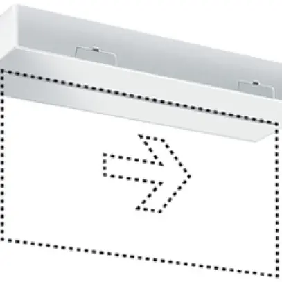 Lampada di emergenza ESYLUX SLX 32 LEDi Display 8h, bianco 