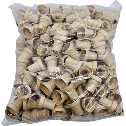 Portalampada E27 ELBRO materia sintetica beige 