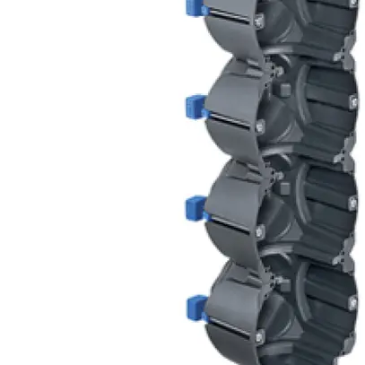 Boîte pour paroi creuse HSB D83, grd. 4×1, 265×83×65mm TFC 850°C 
