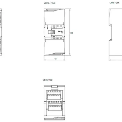 Modulo d'ingresso PLC Siemens SIMATIC S7-1200 SM 1231 AI 8×13bit 