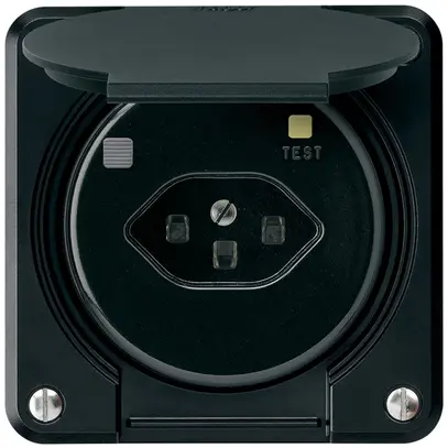 Presa FI robusto A T23 30mA nero 
