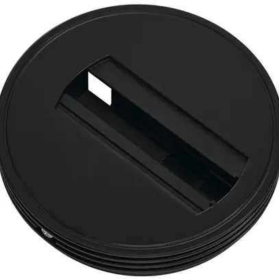 Rosone da soffitto SLV per adattatore 1-fase, Ø121×25mm nero 