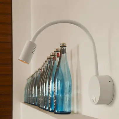 Applique LED SLV DIO FLEX PL switch 1.9W 82lm 2700K 45° socle Ø90mm blanc 
